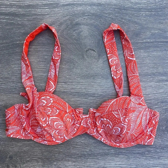 Rip Curl Rio Floral Balconette & Skimpy Bottoms, hot orange - Picture 5 of 16